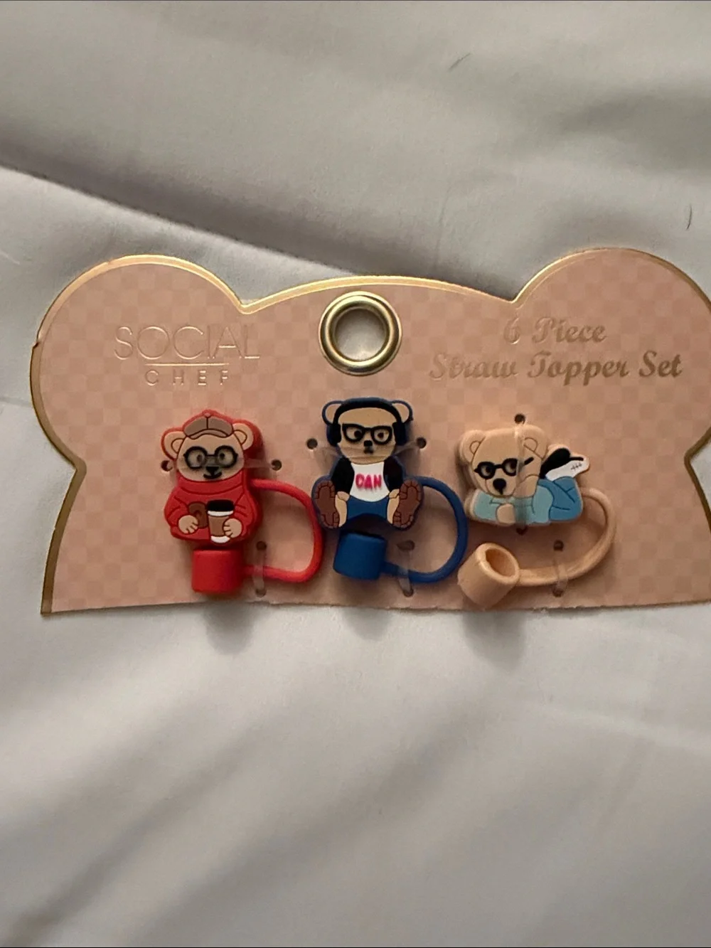 Social chef straw toppers